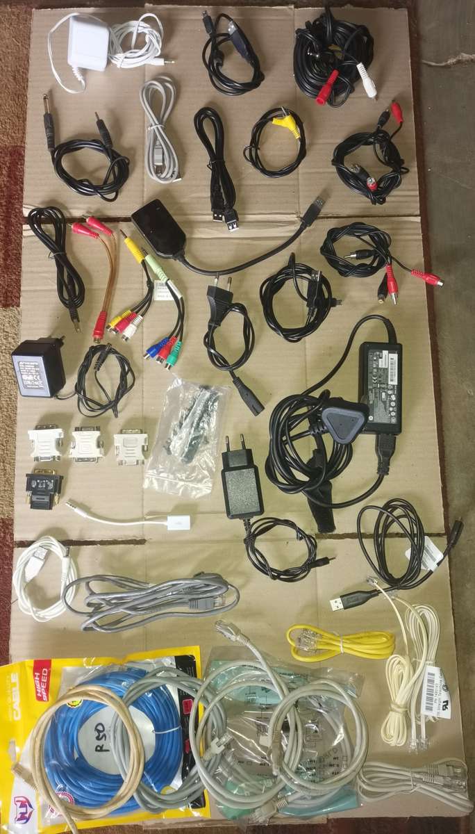 mix lot pc parts, cables and more