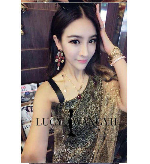 591F029 Sexy elegant a-line dress with mesh,free size, gold