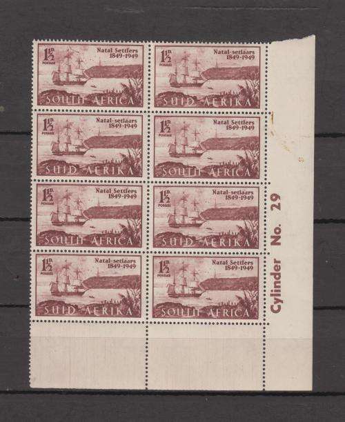 South Africa Union - `Pennant` Variety 1949 Natal settlers