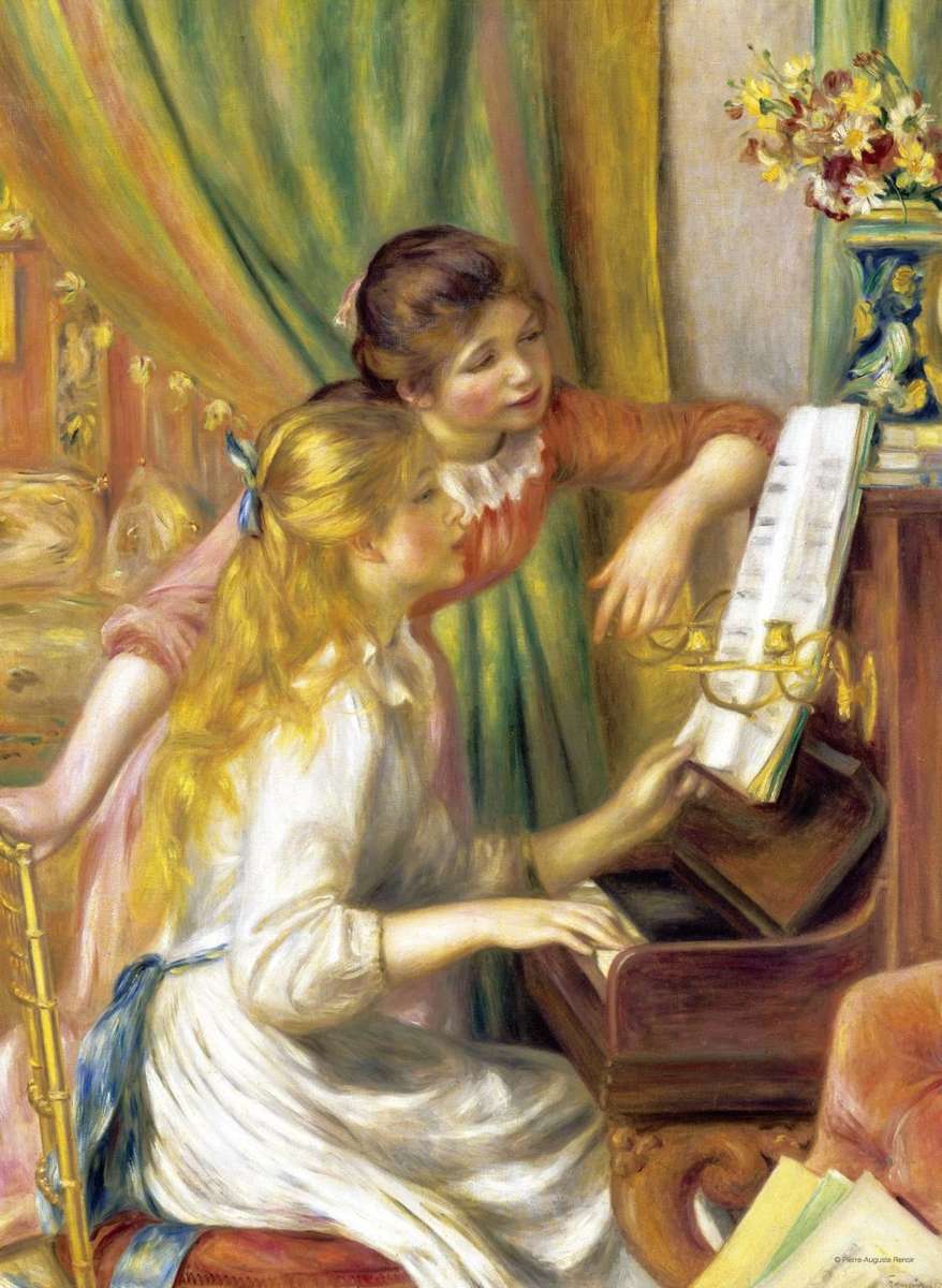 Anatolian Perre 1000 Piece Puzzle: Young Girls at the Piano