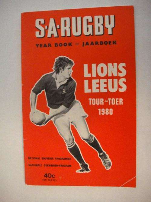 Lions Tour 1980 - SA Rugby Yearbook - National Souvenir Programme Brochure