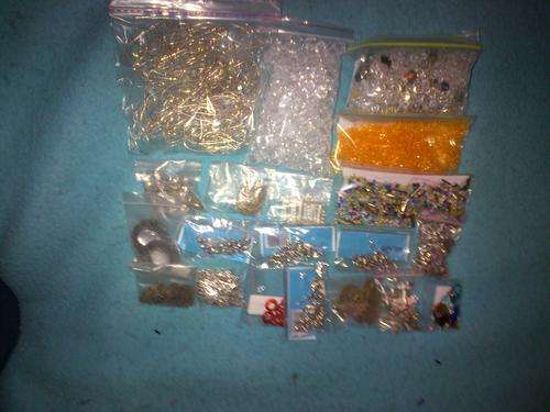 mixed beads and charms