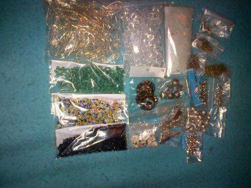 mixed beads and charms