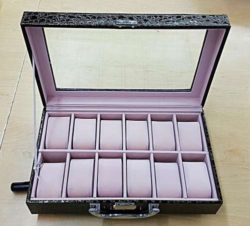 WATCH BOX / DISPLAY / CASE / STORAGE *12 SLOT/ BLOCK/ DIVISION* BARGAIN *MONT BLANC*