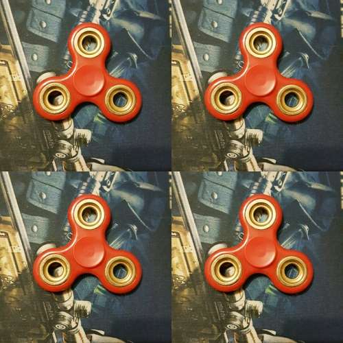 FIDGET SPINNER - RED GOLD METAL (LOCAL STOCK)*CHEAPEST SHIPMENT OUT OF ALL SELLERS*