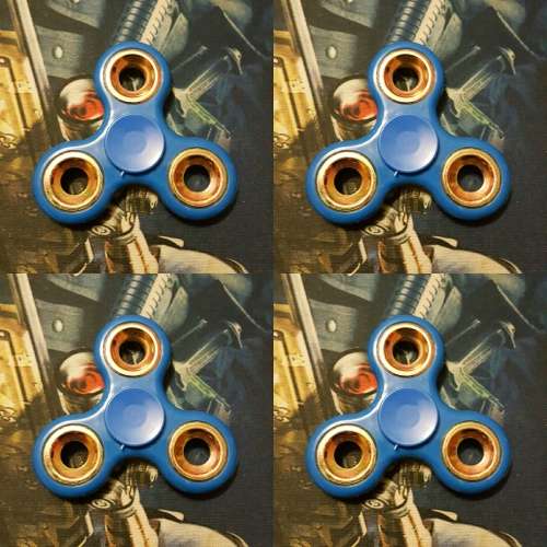 FIDGET SPINNER - LIGHT BLUE GOLD METAL (LOCAL STOCK)*CHEAPEST SHIPMENT OUT OF ALL SELLERS*
