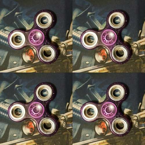 FIDGET SPINNER - PURPLE SILVER METAL STYLE (LOCAL STOCK)*CHEAPEST SHIPMENT OUT OF ALL SELLERS*