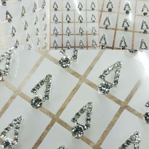 STUD EARRINGS-SPARKLING ZIRCON DIAMONDS*12 PAIRS*/15 DESIGNS TO CHOOSE FROM