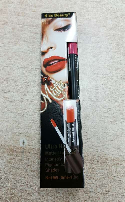 KISS BEAUTY MAKEUP- ULTRA HD MATTE LIQUID LIPSTICK PLUS LIP LINER 2 IN 1/ 12PC BOX *WHOLESALE*