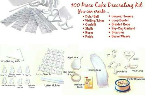 CAKE DECORATING 100PC SET *WHOLESALE*
