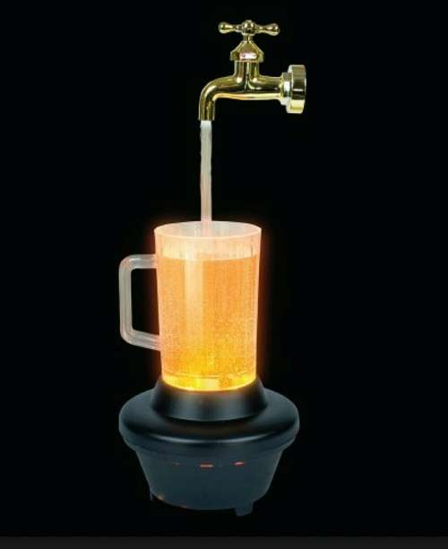 LED MAGIC FAUCET MUG COLORFUL WATER FLOATING FOUNTAIN