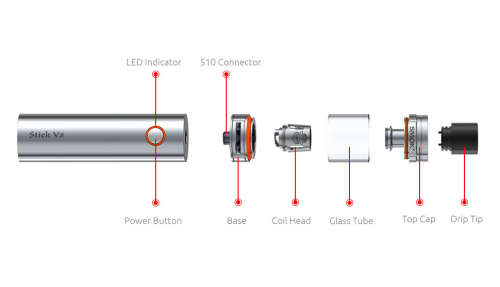 ELECTRONIC VAPE / SMOK STICK V8 KIT / SMOKING DEVICE / 2 PC for R520 *bargain *