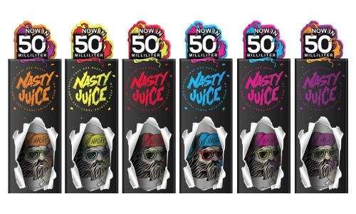 NASTY JUICE 50ML 3mg / VAPE JUICE / 5 BOTTLES FOR R180 * BARGAIN SALE*
