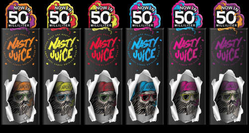 NASTY JUICE 50ML 3mg / VAPE JUICE / 5 BOTTLES FOR R180 * BARGAIN SALE*