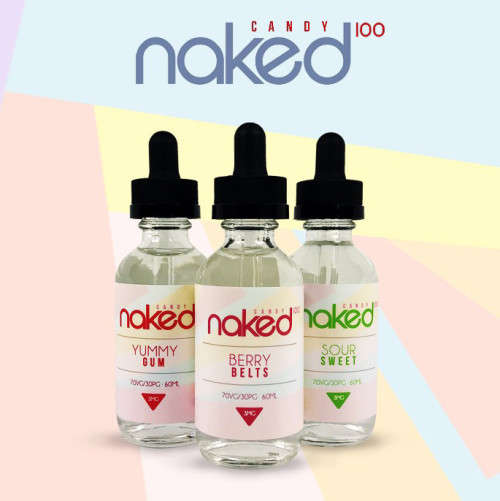 NAKED 100 60ML 3MG E-LIQUID / E-JUICE / VAPE JUICE / 9 BOTTLES FOR R500