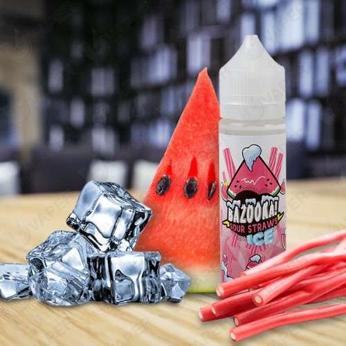 BAZOOKA SOUR STRAWS ICE | 60ML 3MG E-LIQUID / E-JUICE / VAPE JUICE / 4 BOTTLES FOR R300