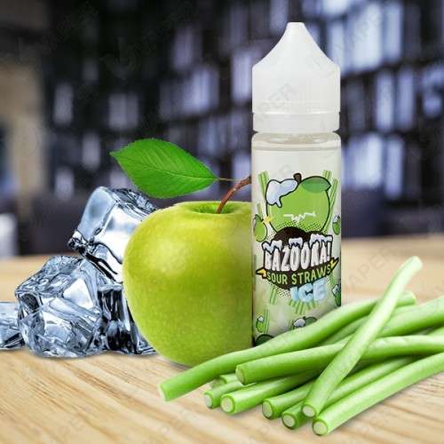 BAZOOKA SOUR STRAWS ICE | 60ML 3MG E-LIQUID / E-JUICE / VAPE JUICE / 4 BOTTLES FOR R300