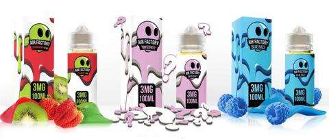 Air Factory E Liquid 100ML 3MG E-LIQUID / E-JUICE / VAPE JUICE / 3 BOTTLES FOR R300