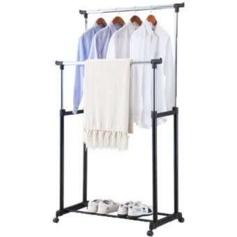 Double Pole Clothes Rack