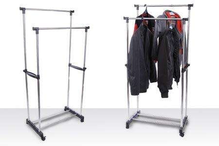 Double Pole Clothes Rack