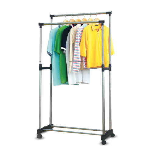 Double Pole Clothes Rack