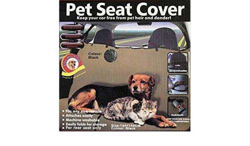 Black Pet Seat Cover Size 144 x 144 cm
