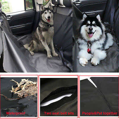 Black Pet Seat Cover Size 144 x 144 cm