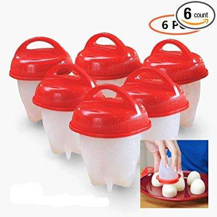 Silicone Egg Steamer Eggies Boil Egg Cooker Hard-Boiled Eggs