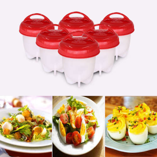 Silicone Egg Steamer Eggies Boil Egg Cooker Hard-Boiled Eggs