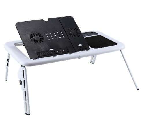 Laptop Desk Foldable Table e-Table Bed USB Cooling Fans Stand TV Tray