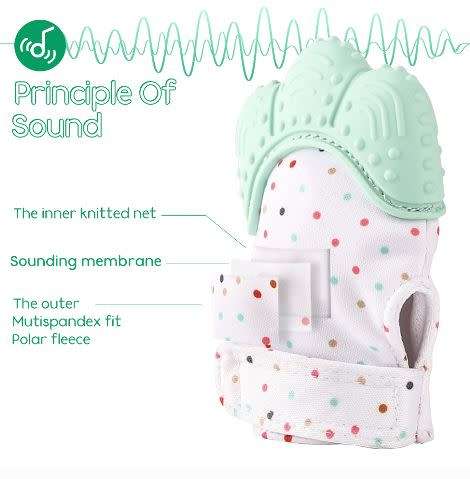 2 Pack Baby Teething Mitten- PINK ONLY