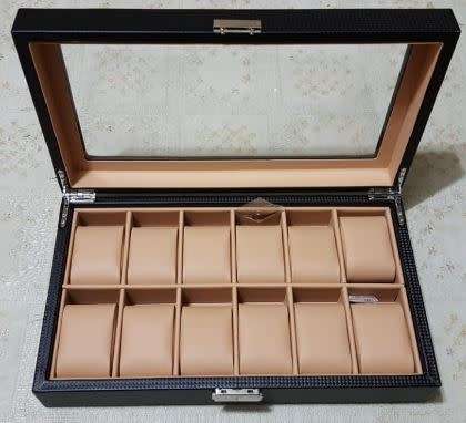 WATCH BOX 12 SLOT PU LEATHER