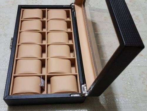 WATCH BOX 12 SLOT PU LEATHER