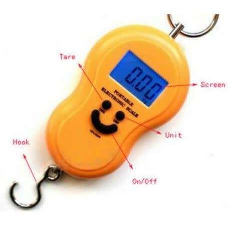 LCD Digital Portable Electronic Hook Scale Hanging Luggage Weight SCALE 10g/50kg
