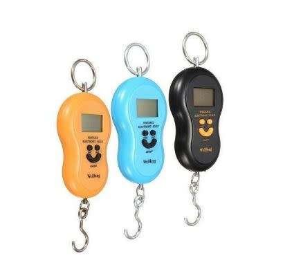 LCD Digital Portable Electronic Hook Scale Hanging Luggage Weight SCALE 10g/50kg