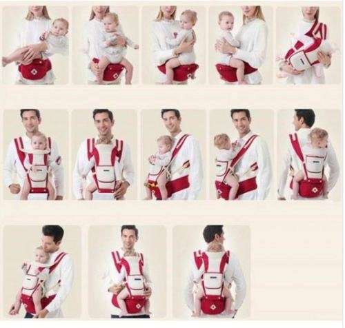 Kingrol hip seat baby carrier / multi-functional baby carrier with a firm and padded shelf seat