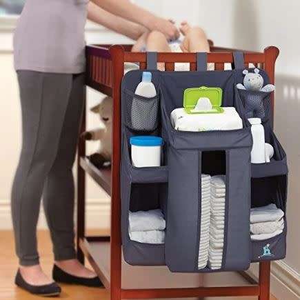 Nursery Organizer and Baby Diaper Caddy | Hanging Diaper Organization Storage for Baby Essentials