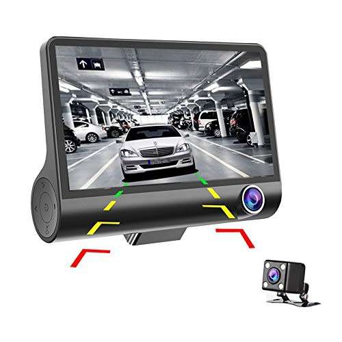Dash Cam Three-way Video Recorder Rearview Camera G-sensor