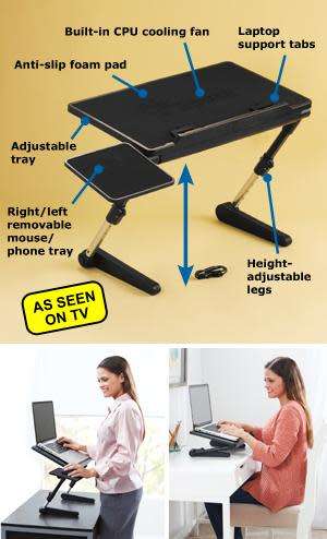 Air Space Adjustable Laptop Desk