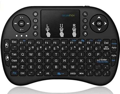 Mini Wireless Keyboard with Touchpad, 2.4Ghz Wireless Mini Handheld Remote Control Keyboard