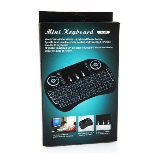 Mini Wireless Keyboard with Touchpad, 2.4Ghz Wireless Mini Handheld Remote Control Keyboard