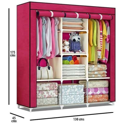 3 COLUMN PORTABLE WARDROBE