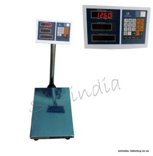 Platform Weighing Scale with LCD Display - Weighs up to 100 KG's