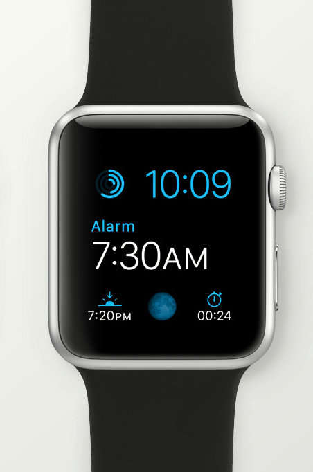 Apple Watch Sport 42mm Aluminum Silver Case with Black Sport Band - Series A1554