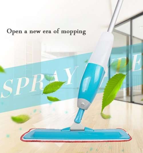 New Water Spray Mop Household Floor Cleaner 360 Spin Head Mop Dust Cleaner