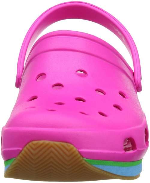 Original CROCS - Croc Retro Clog Kids - Size C12/13 - Neon Magenta & Electric Blue