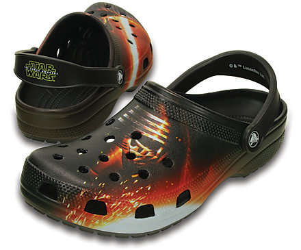 Original CROCS Classic Star Wars Villan Clog - Black - Roomy Fit - UK Men 9 / Women 10