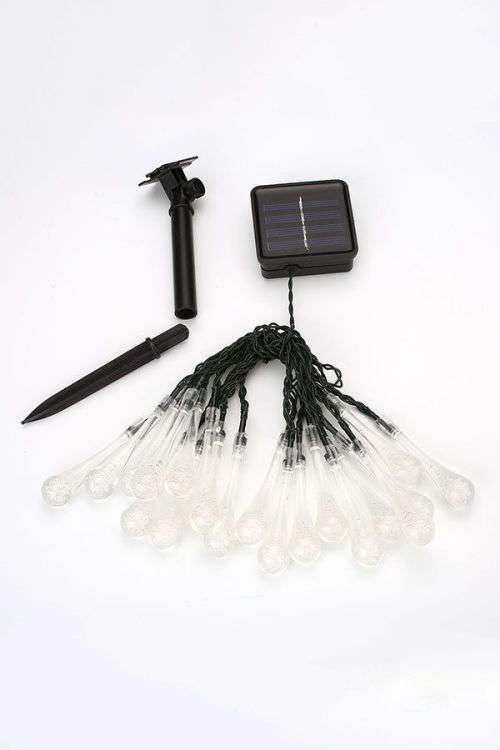 20 LED 5 meter Solar Raindrop Icicle Strip Fairy Light