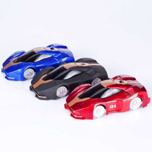 Infrared Control Wall Climbing Climber RC Car Ceiling Running Kid Toy Gift - BLUE