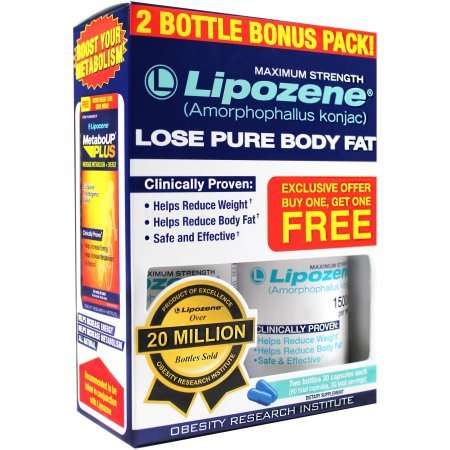 Lipozene Maximum Strength Capsules, 30 count, (Pack of 2)